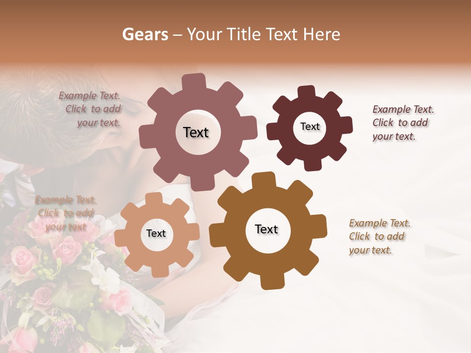 Zusammen Erwachsene Kuss PowerPoint Template