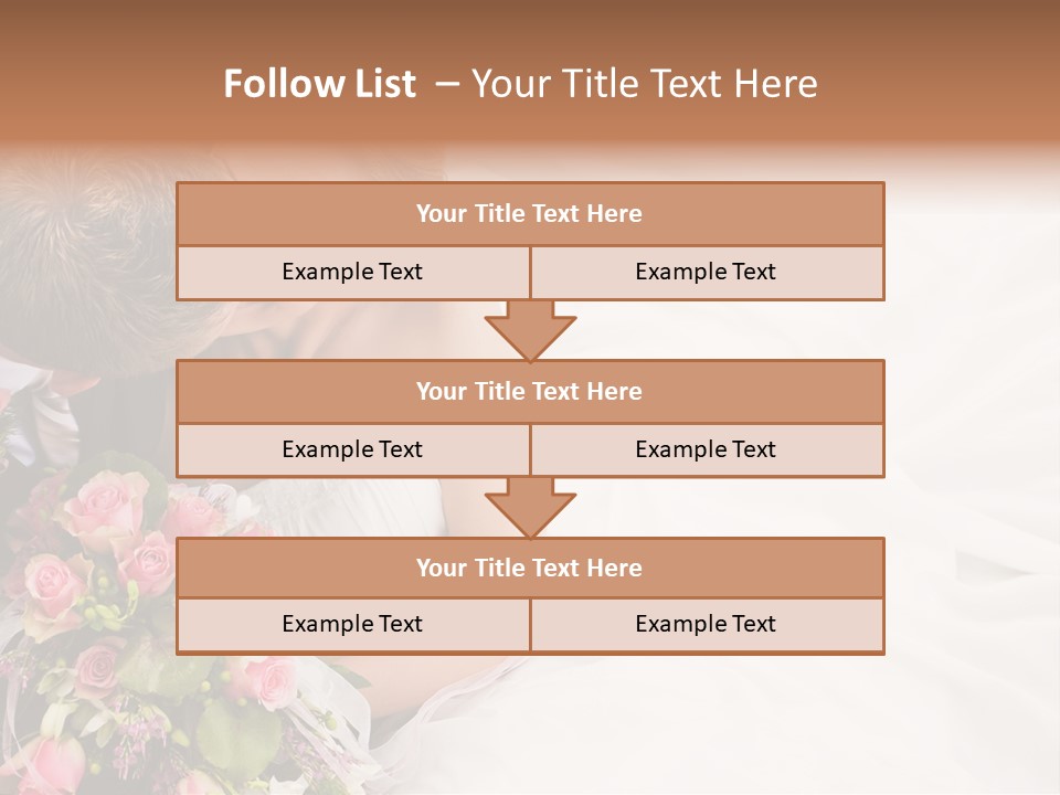 Zusammen Erwachsene Kuss PowerPoint Template