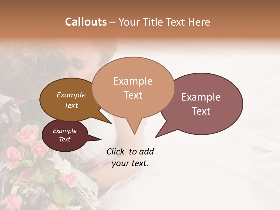 Zusammen Erwachsene Kuss PowerPoint Template