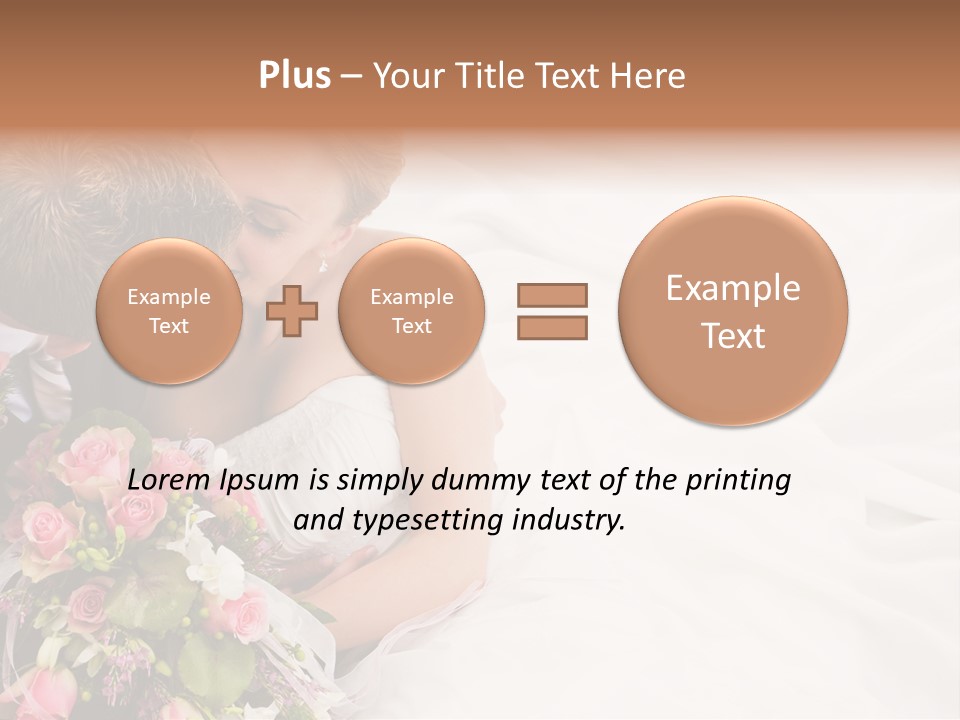 Zusammen Erwachsene Kuss PowerPoint Template