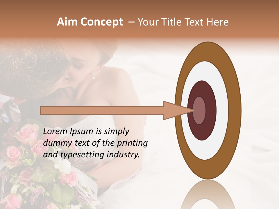 Zusammen Erwachsene Kuss PowerPoint Template