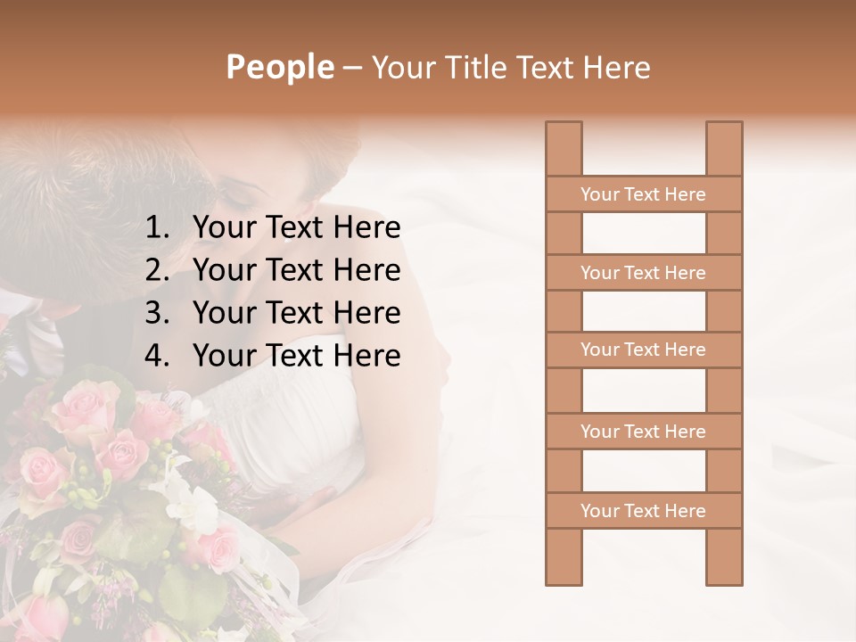 Zusammen Erwachsene Kuss PowerPoint Template