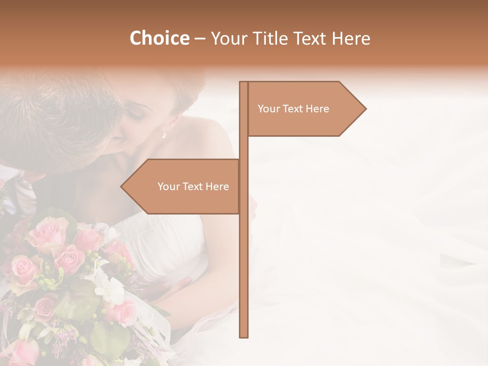 Zusammen Erwachsene Kuss PowerPoint Template