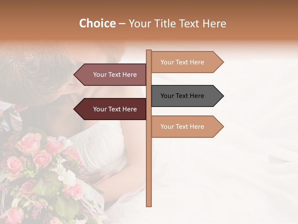 Zusammen Erwachsene Kuss PowerPoint Template