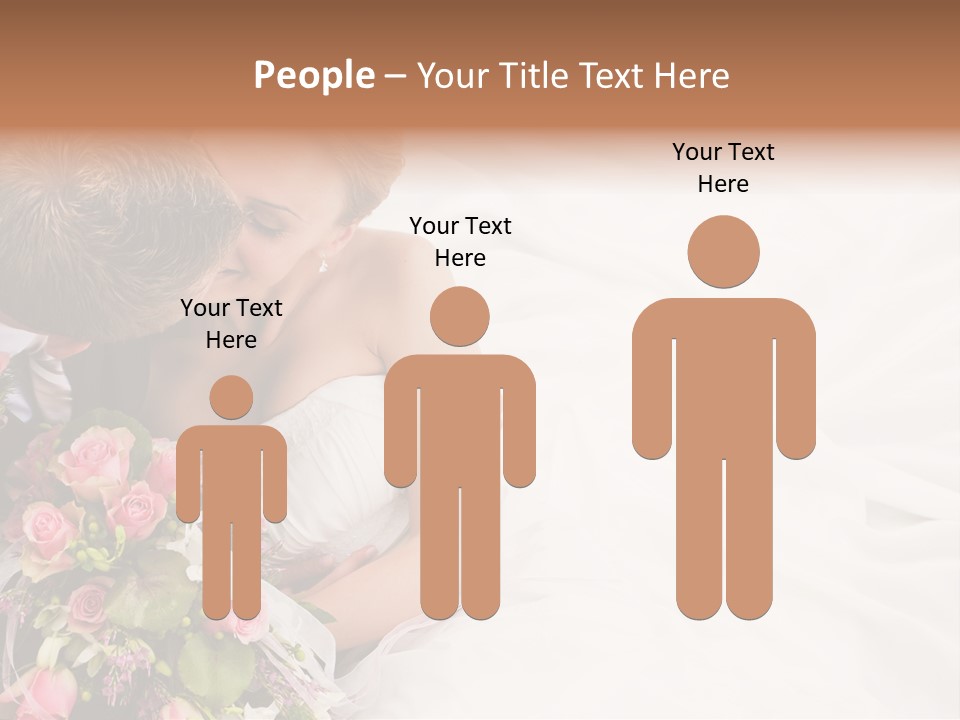 Zusammen Erwachsene Kuss PowerPoint Template