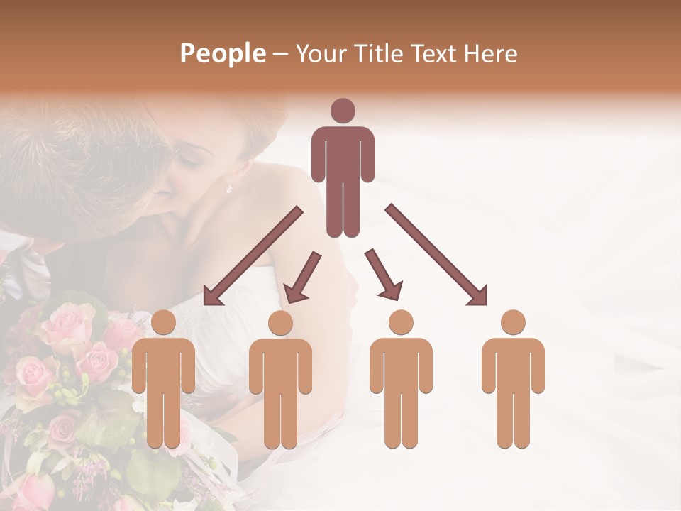 Zusammen Erwachsene Kuss PowerPoint Template