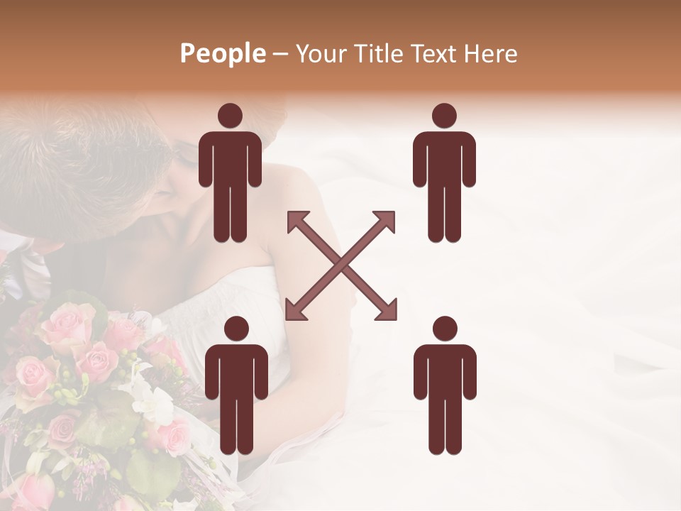 Zusammen Erwachsene Kuss PowerPoint Template