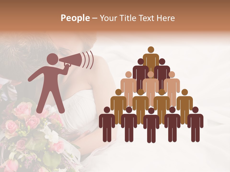 Zusammen Erwachsene Kuss PowerPoint Template