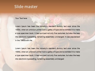 Bouquet Togetherness Married PowerPoint Template