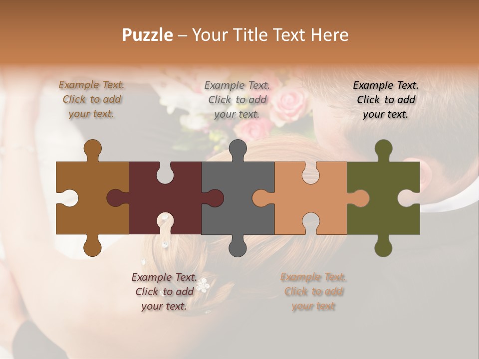 Bouquet Togetherness Married PowerPoint Template