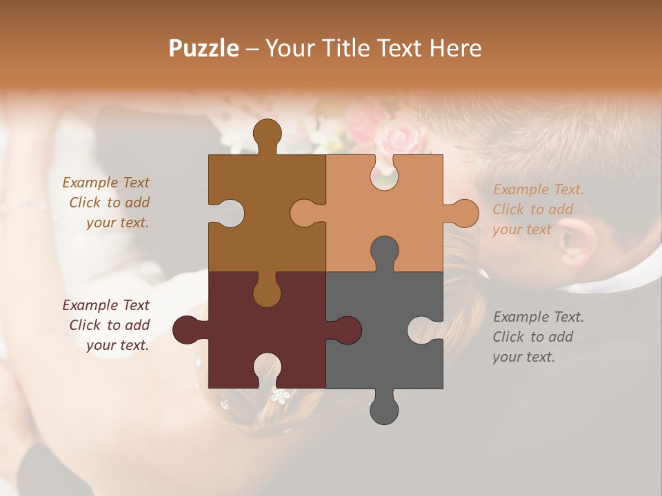 Bouquet Togetherness Married PowerPoint Template