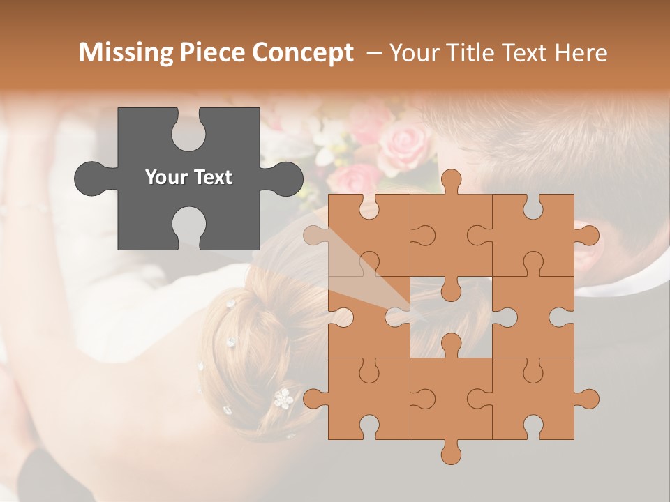 Bouquet Togetherness Married PowerPoint Template
