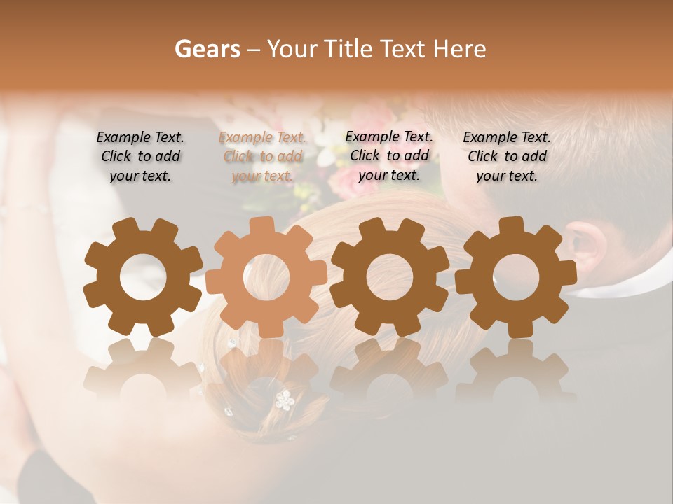 Bouquet Togetherness Married PowerPoint Template