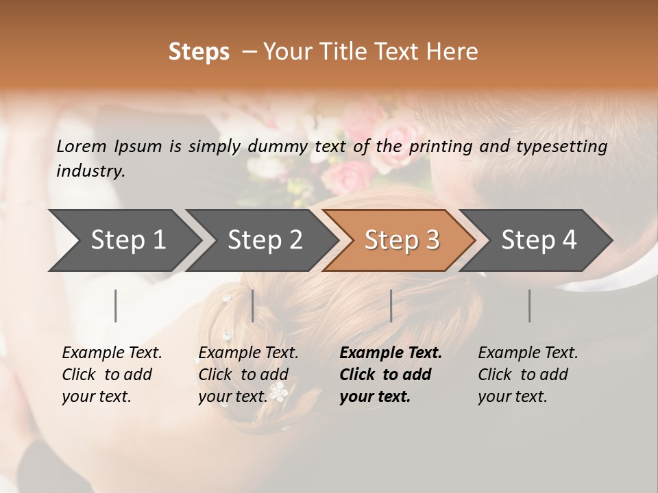 Bouquet Togetherness Married PowerPoint Template