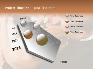 Bouquet Togetherness Married PowerPoint Template