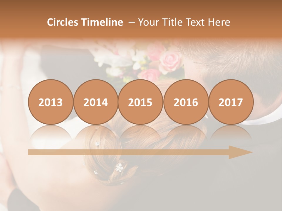 Bouquet Togetherness Married PowerPoint Template