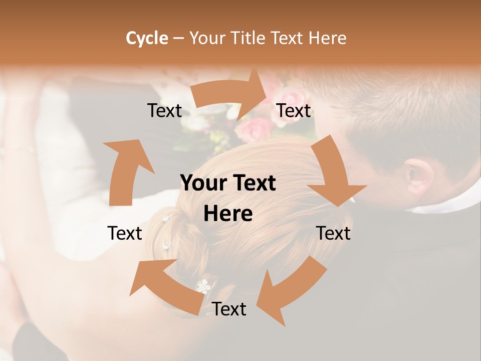 Bouquet Togetherness Married PowerPoint Template