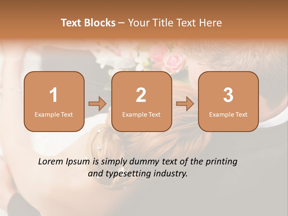 Bouquet Togetherness Married PowerPoint Template