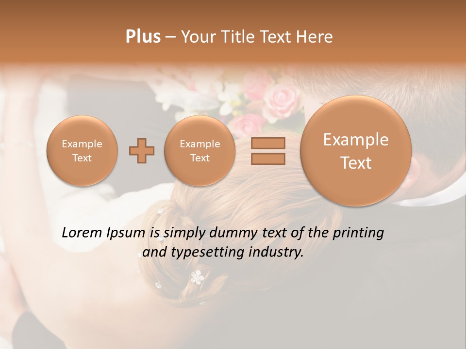Bouquet Togetherness Married PowerPoint Template