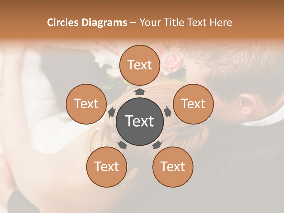 Bouquet Togetherness Married PowerPoint Template