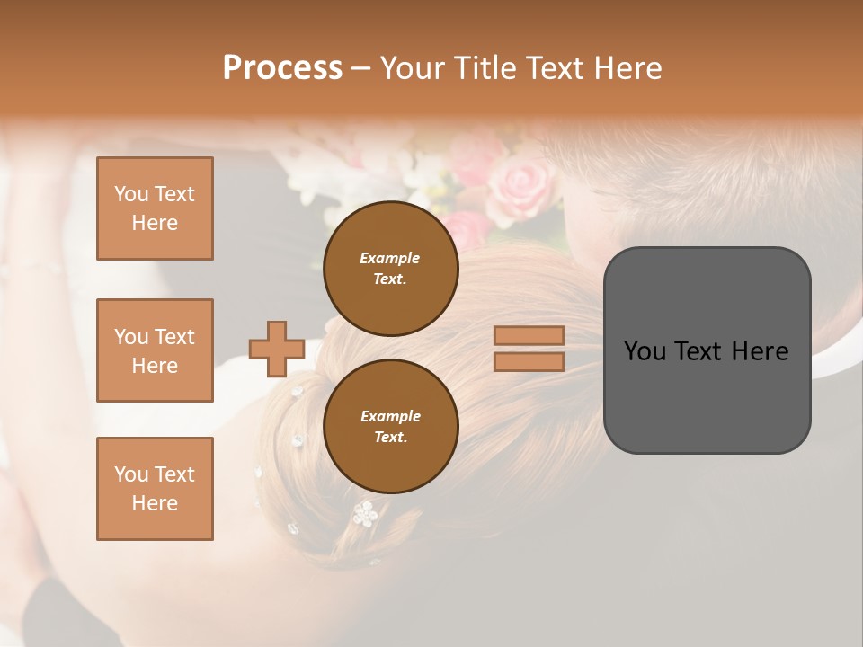 Bouquet Togetherness Married PowerPoint Template