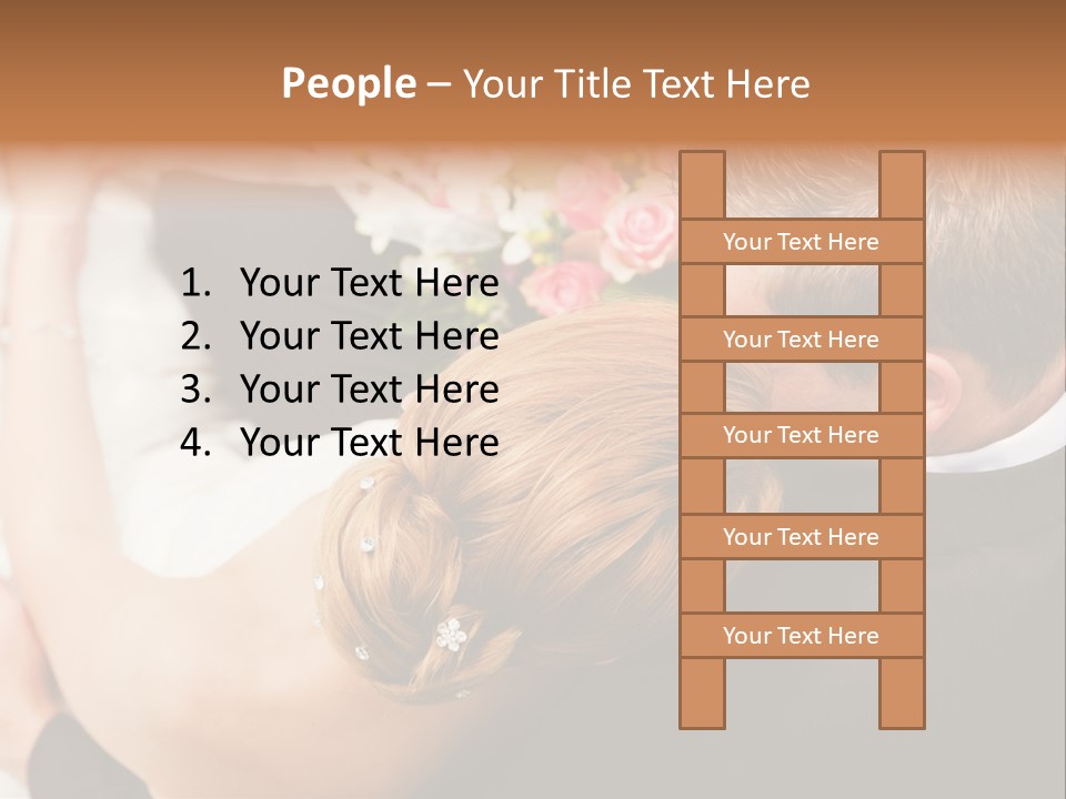 Bouquet Togetherness Married PowerPoint Template