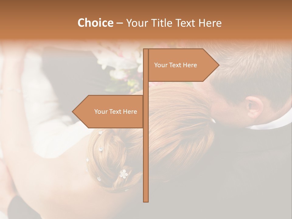 Bouquet Togetherness Married PowerPoint Template