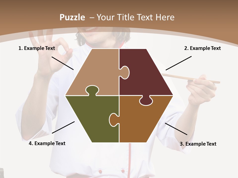 Ingredient Man Vegetarian PowerPoint Template
