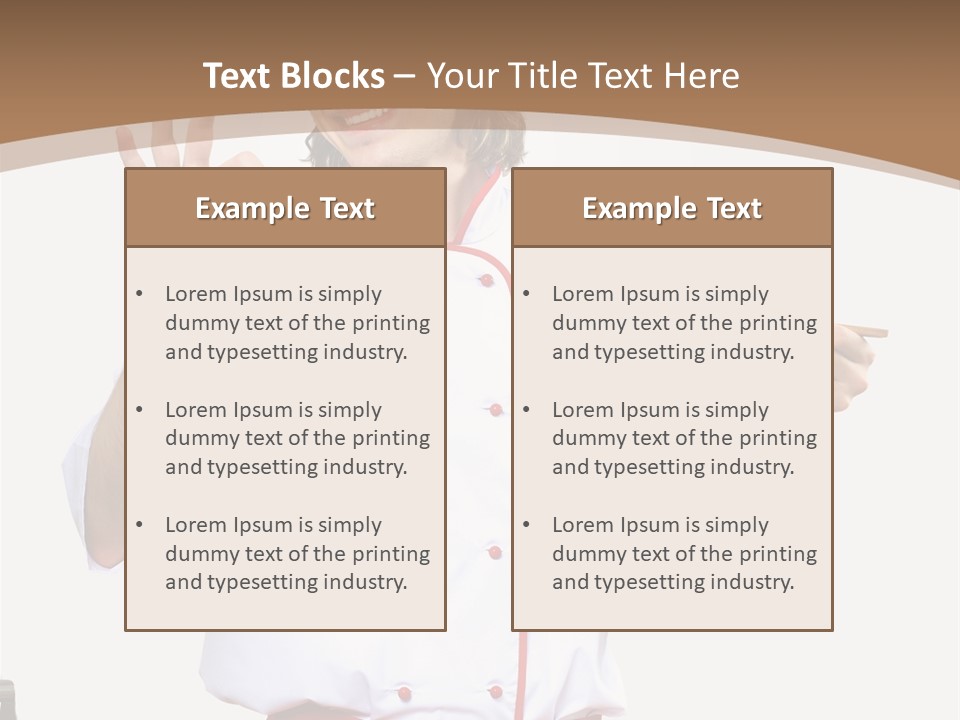 Ingredient Man Vegetarian PowerPoint Template