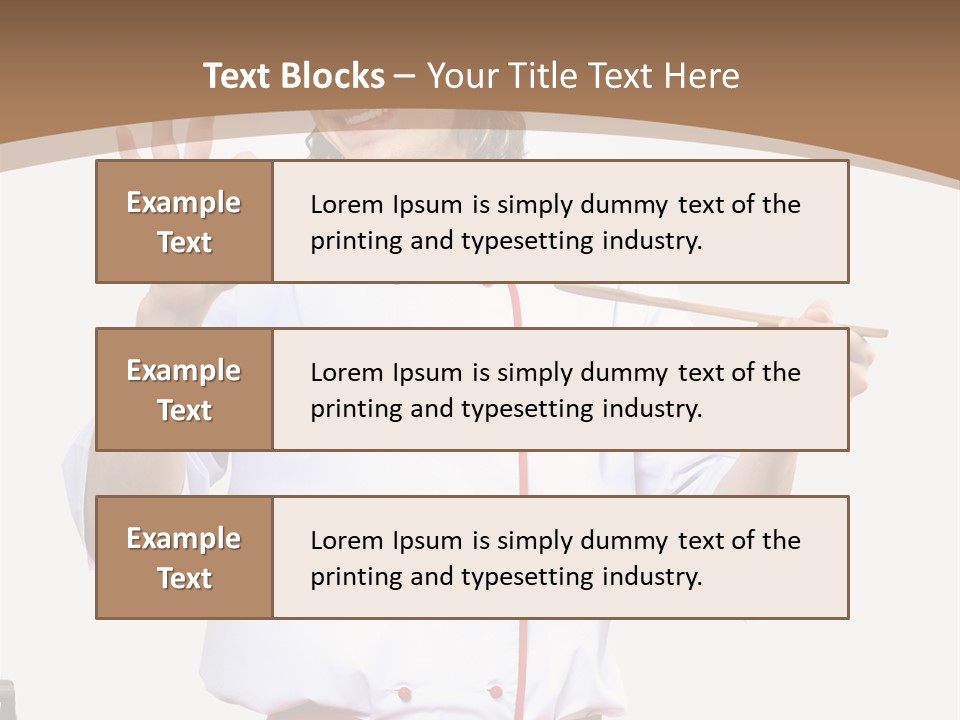 Ingredient Man Vegetarian PowerPoint Template