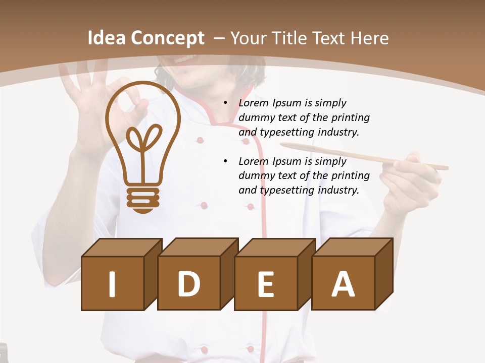 Ingredient Man Vegetarian PowerPoint Template