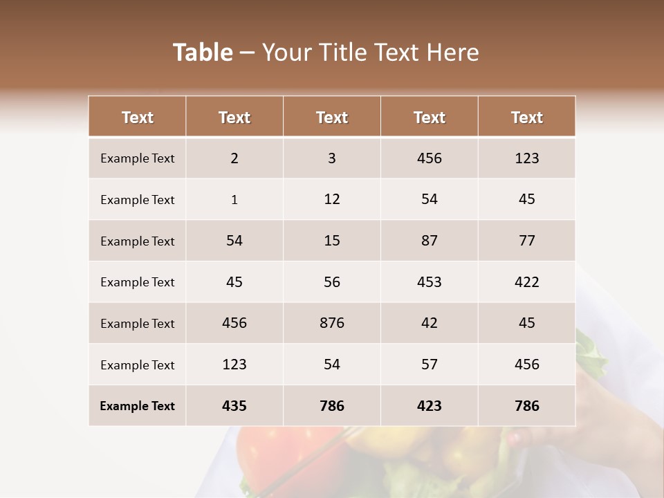 Freshness Healthy Tomato PowerPoint Template