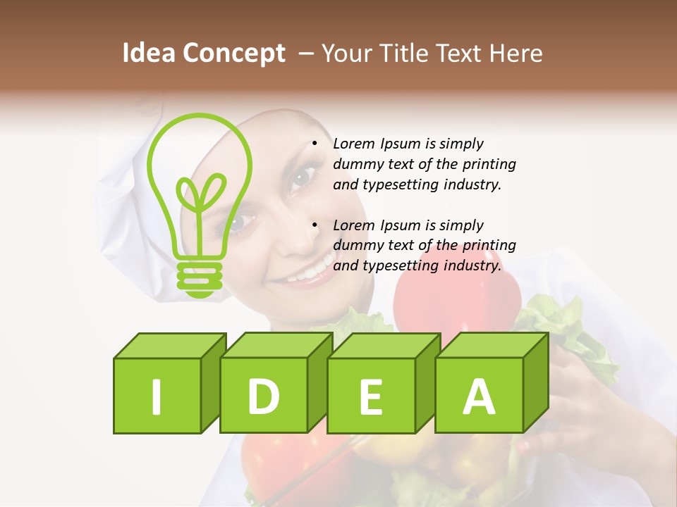 Freshness Healthy Tomato PowerPoint Template