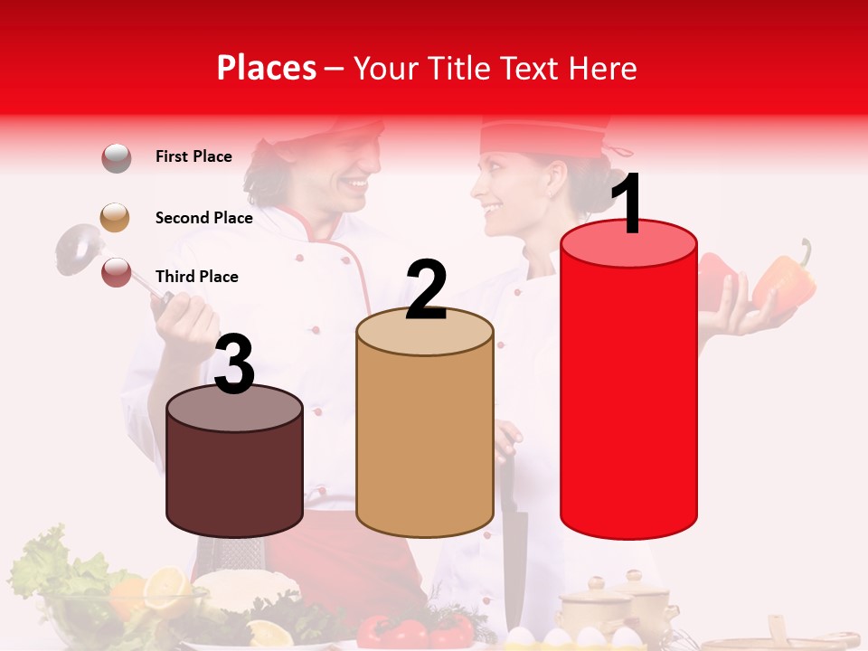 Fresh Salad Vegetarian PowerPoint Template