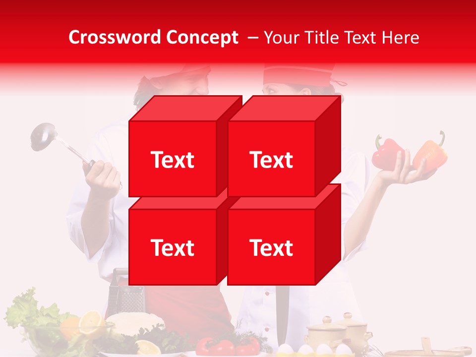 Fresh Salad Vegetarian PowerPoint Template