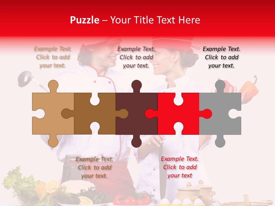 Fresh Salad Vegetarian PowerPoint Template