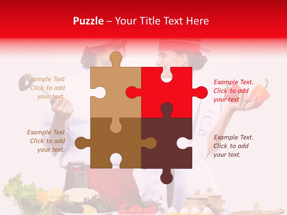 Fresh Salad Vegetarian PowerPoint Template