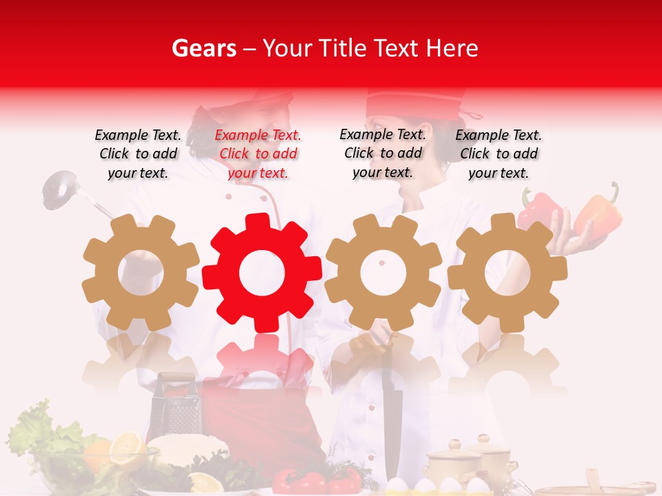 Fresh Salad Vegetarian PowerPoint Template