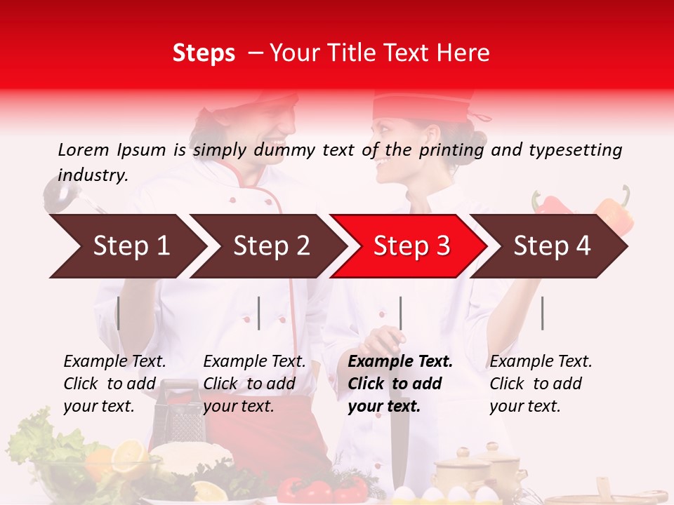 Fresh Salad Vegetarian PowerPoint Template
