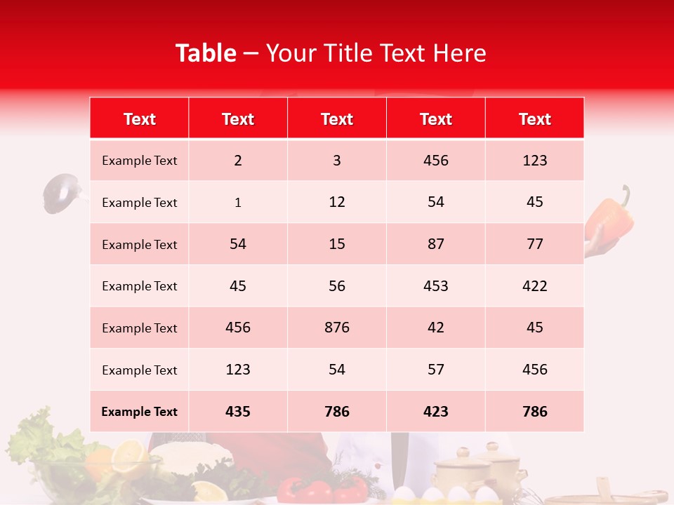 Fresh Salad Vegetarian PowerPoint Template