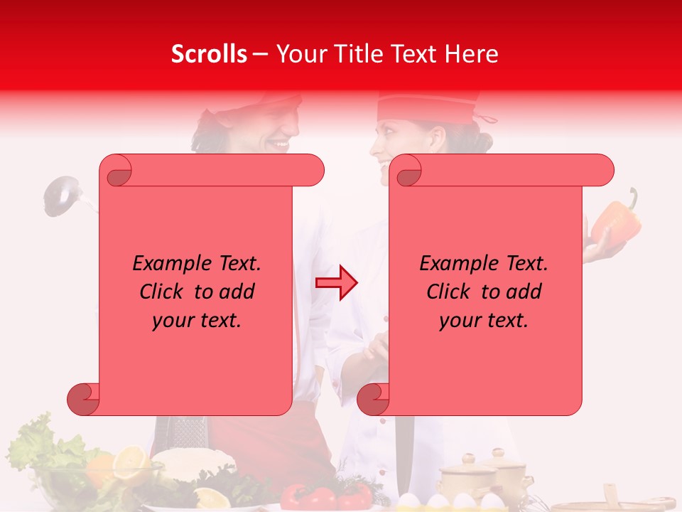 Fresh Salad Vegetarian PowerPoint Template