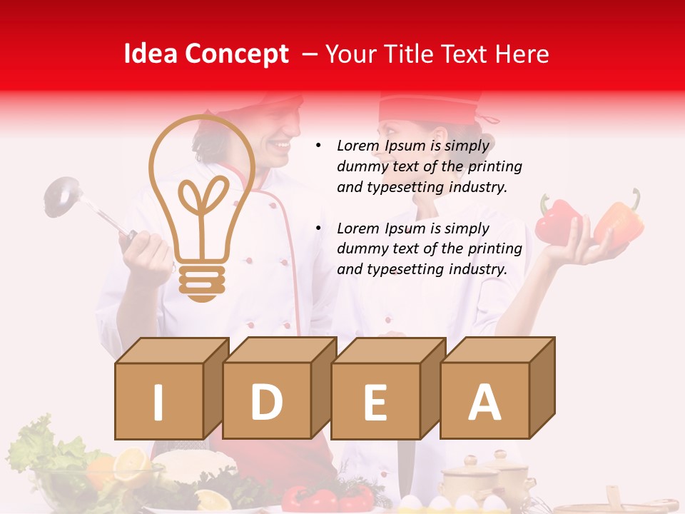 Fresh Salad Vegetarian PowerPoint Template