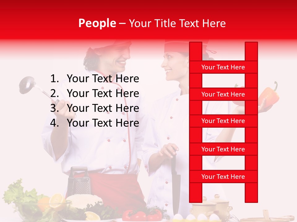 Fresh Salad Vegetarian PowerPoint Template