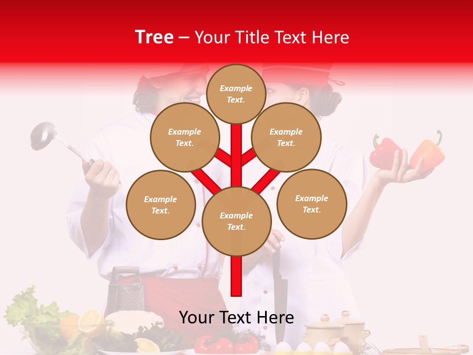 Fresh Salad Vegetarian PowerPoint Template