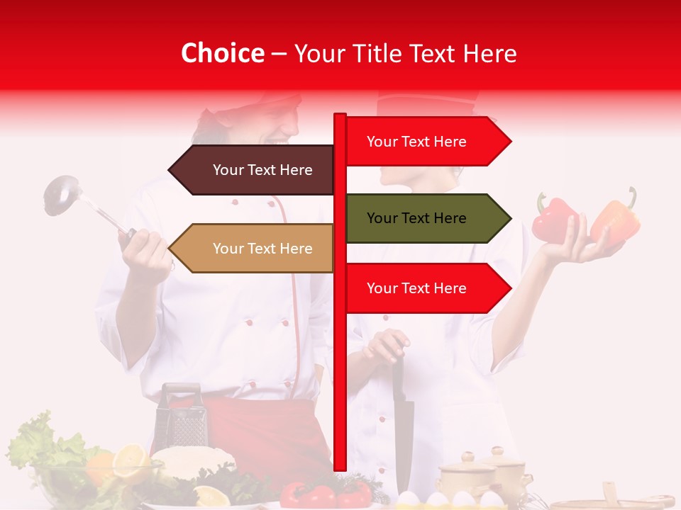 Fresh Salad Vegetarian PowerPoint Template