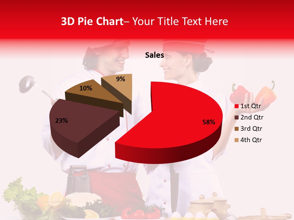 Fresh Salad Vegetarian PowerPoint Template