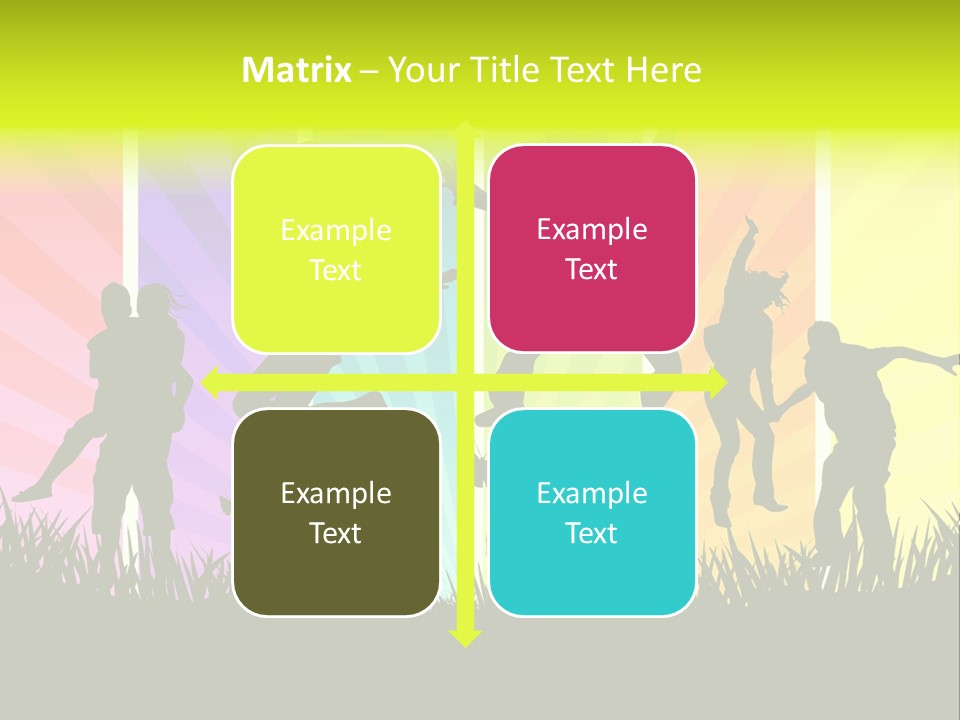 Vector Cool Young PowerPoint Template