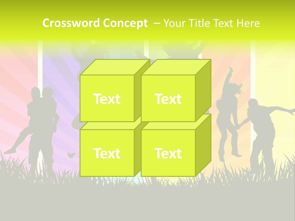 Vector Cool Young PowerPoint Template