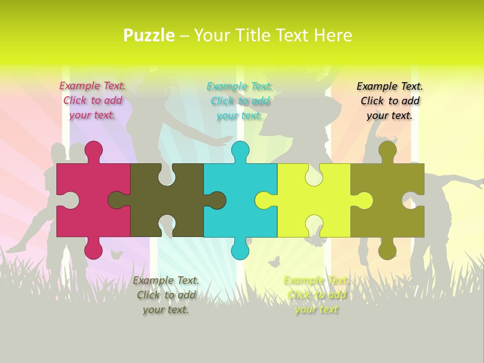 Vector Cool Young PowerPoint Template