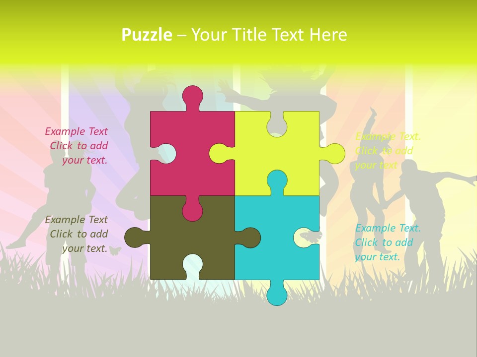 Vector Cool Young PowerPoint Template